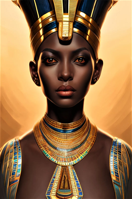 PHAROAH KRUAHMA, African Portrait Canvas Wall Art.