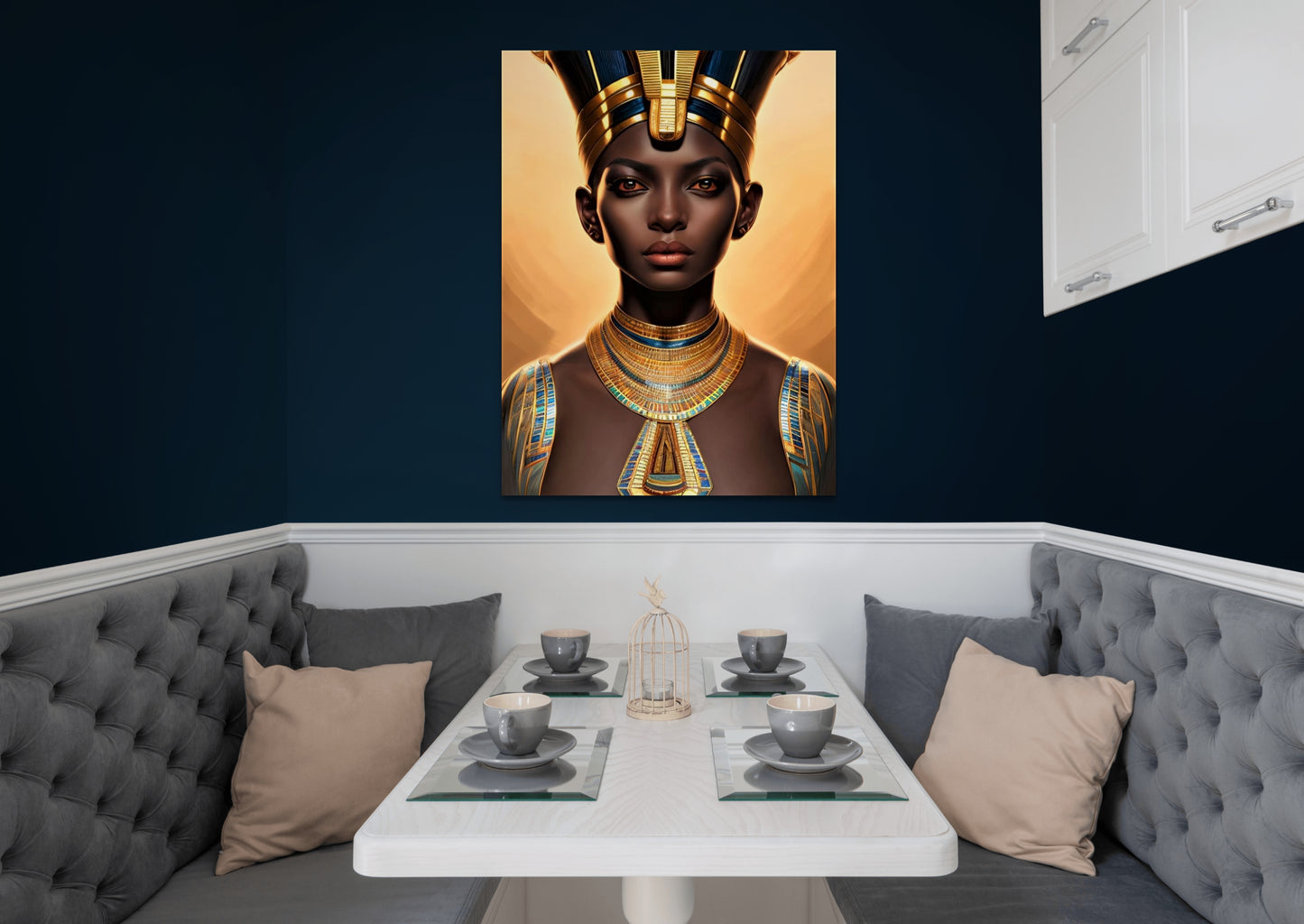 PHAROAH KRUAHMA, African Portrait Canvas Wall Art.