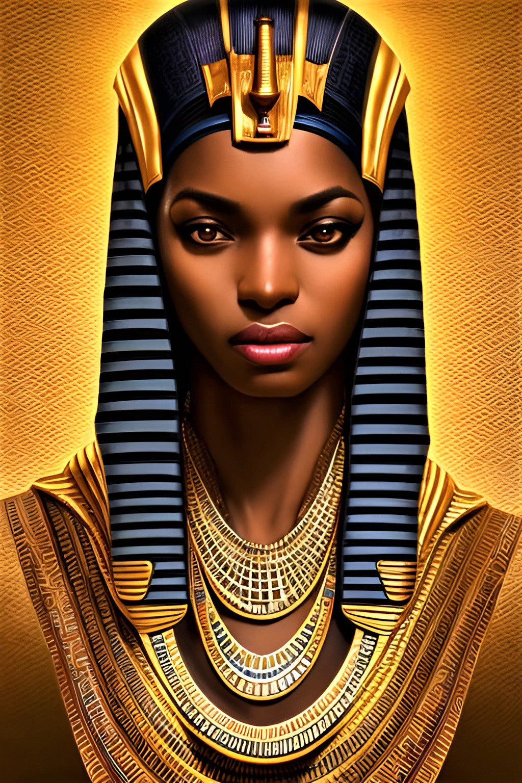 PHAROAH RACINDRA, African Portrait Canvas Wall Art.