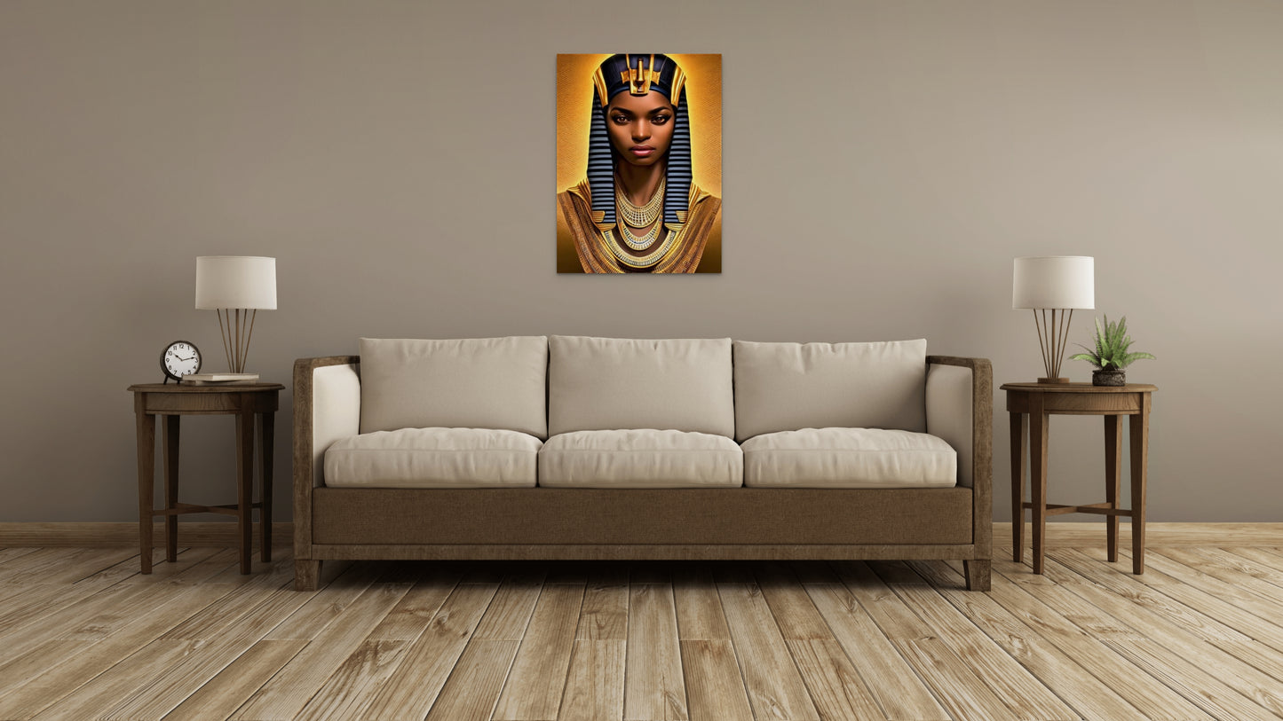 PHAROAH RACINDRA, African Portrait Canvas Wall Art.