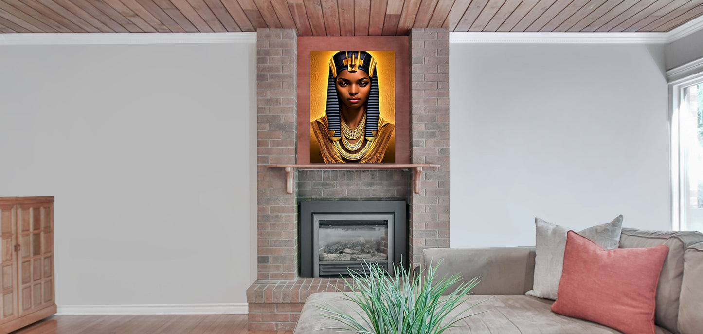 PHAROAH RACINDRA, African Portrait Canvas Wall Art.