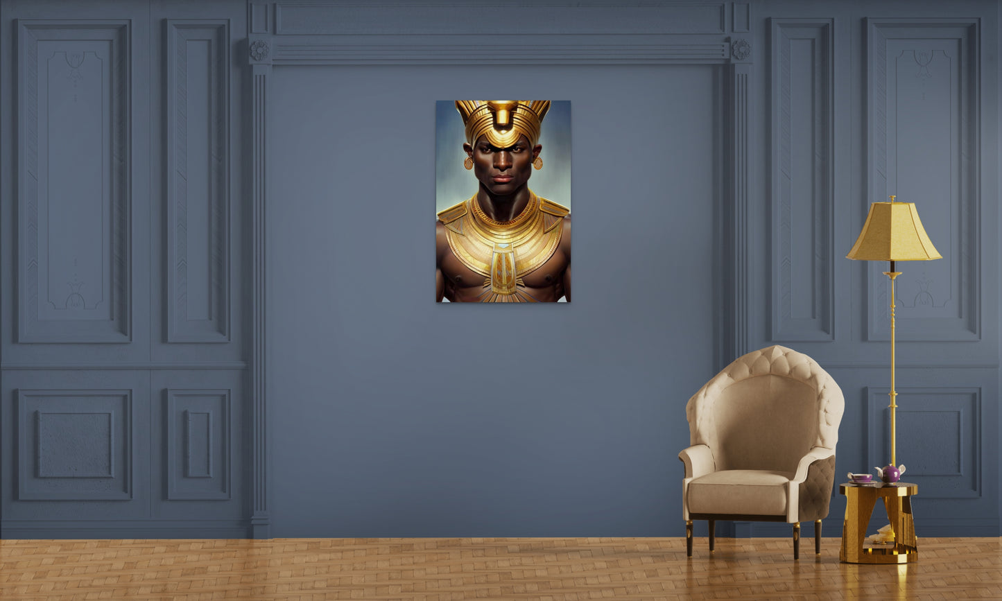 PHAROAH THALMUSS, African Portrait Canvas Wall Art.