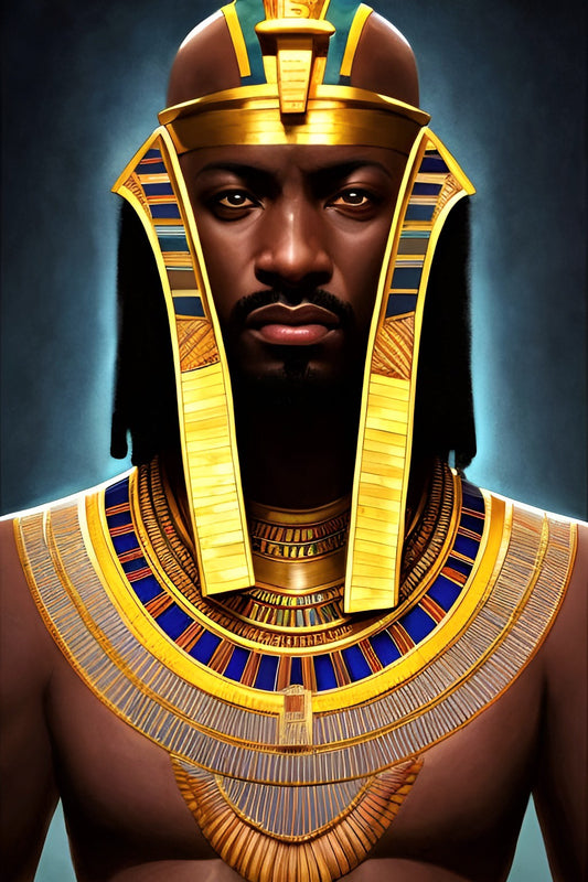 PHAROAH VISSMIAL, African Portrait Canvas Wall Art.