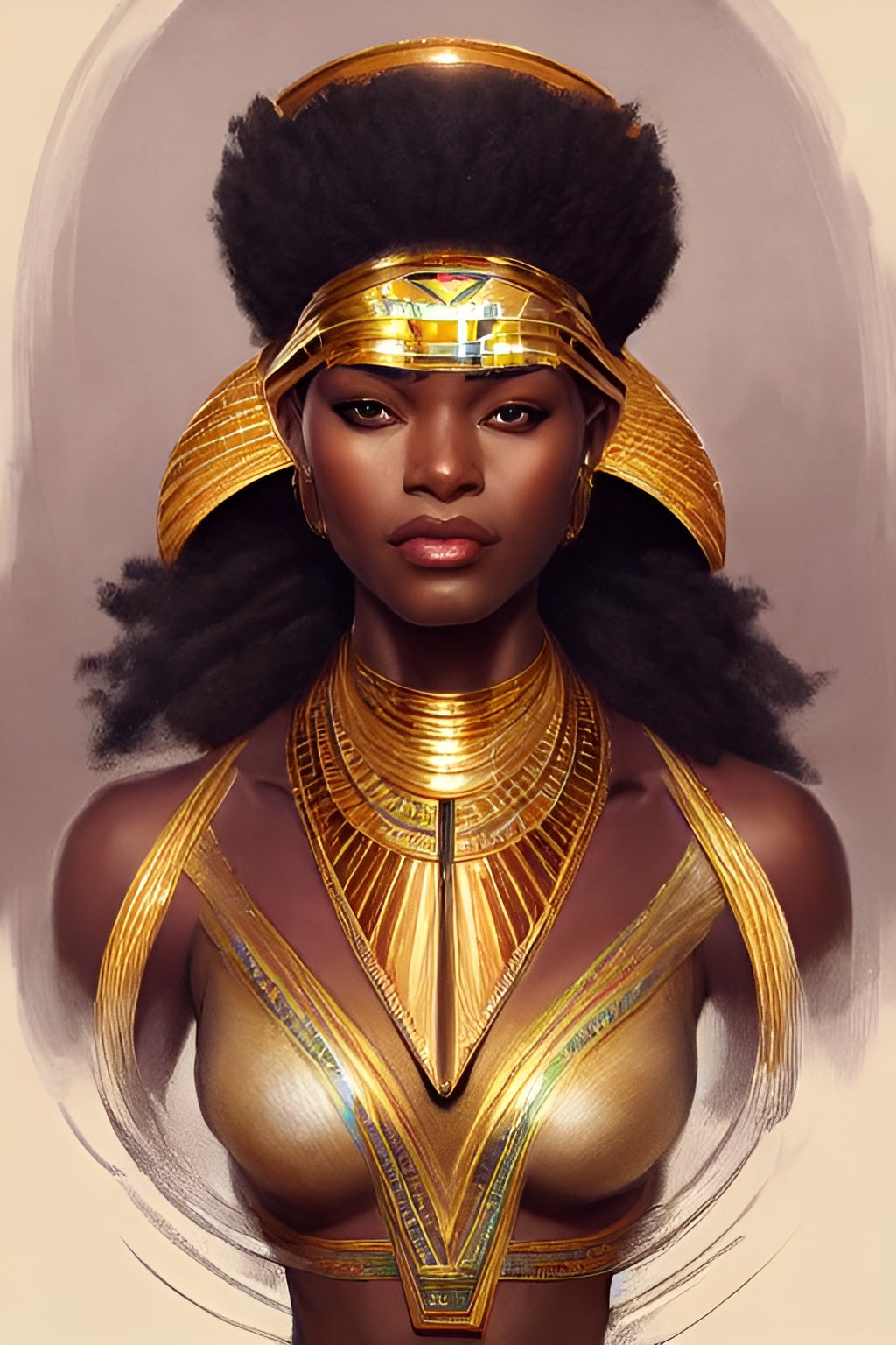 PHAROAH YULAMBA, African Portrait Canvas Wall Art.