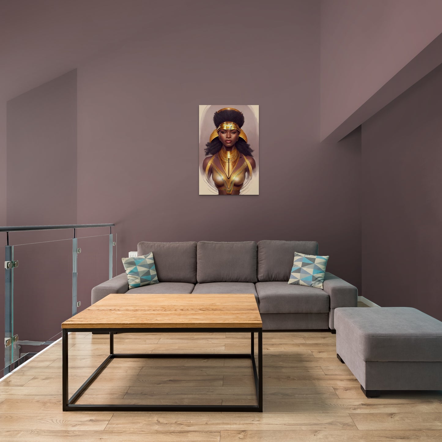 PHAROAH YULAMBA, African Portrait Canvas Wall Art.
