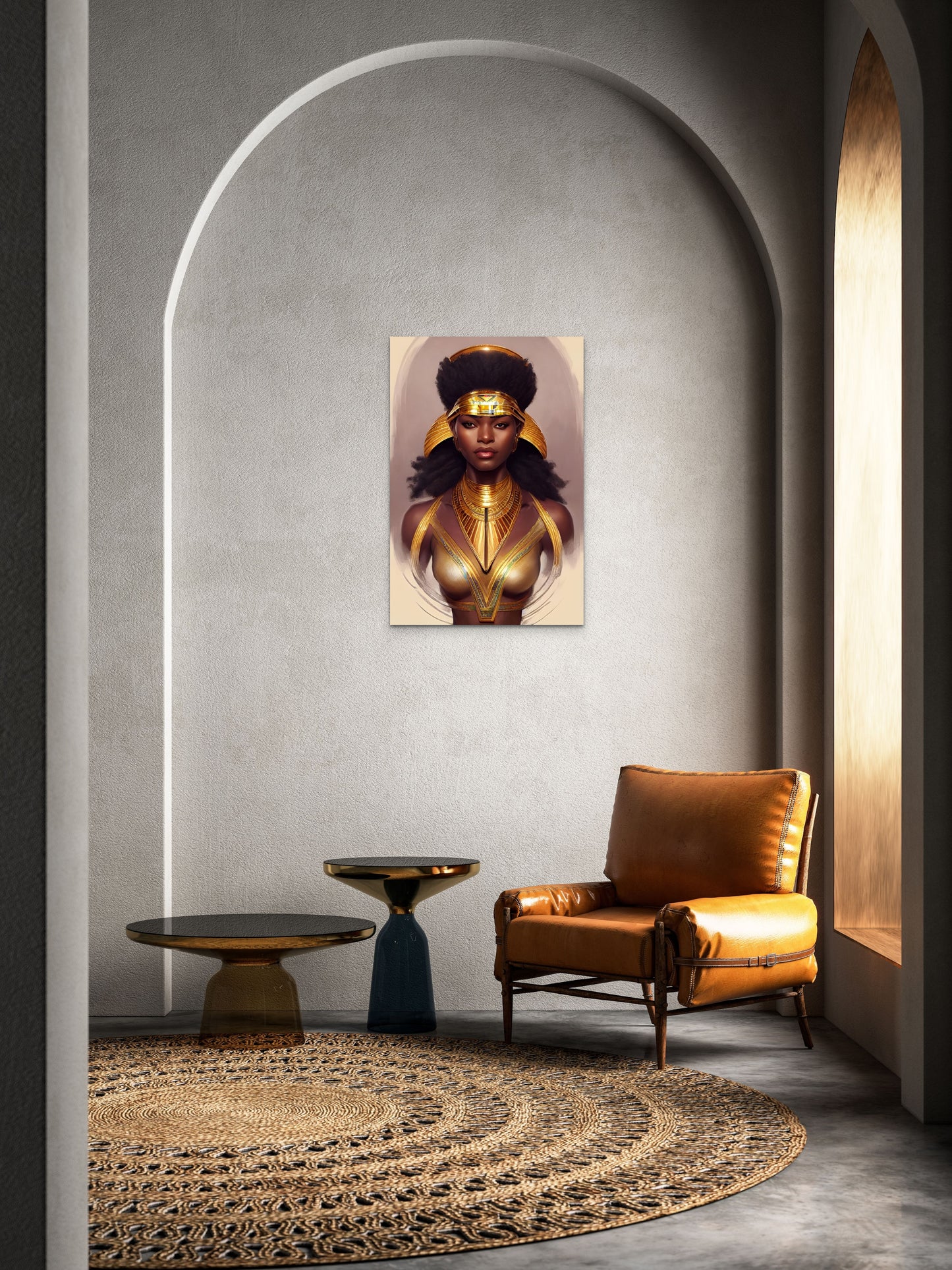 PHAROAH YULAMBA, African Portrait Canvas Wall Art.