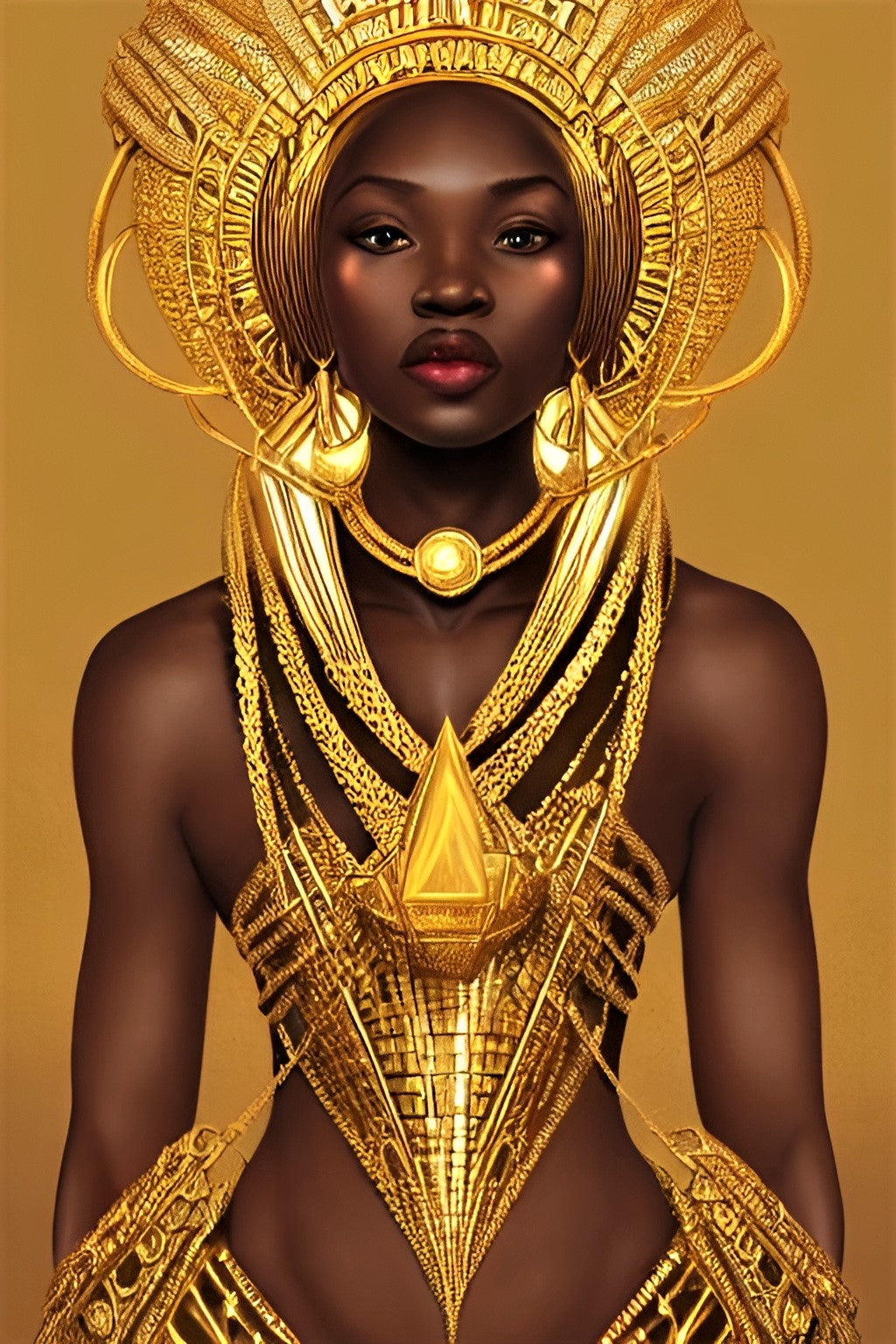 QUEEN ARMEENA, African Portrait Canvas Wall Art.