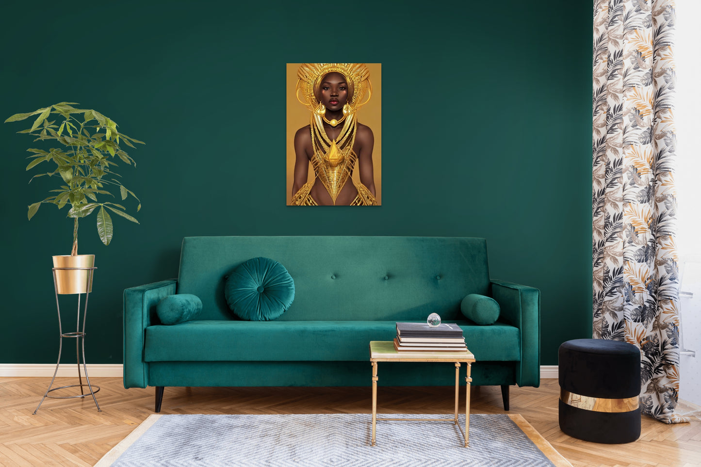 QUEEN ARMEENA, African Portrait Canvas Wall Art.