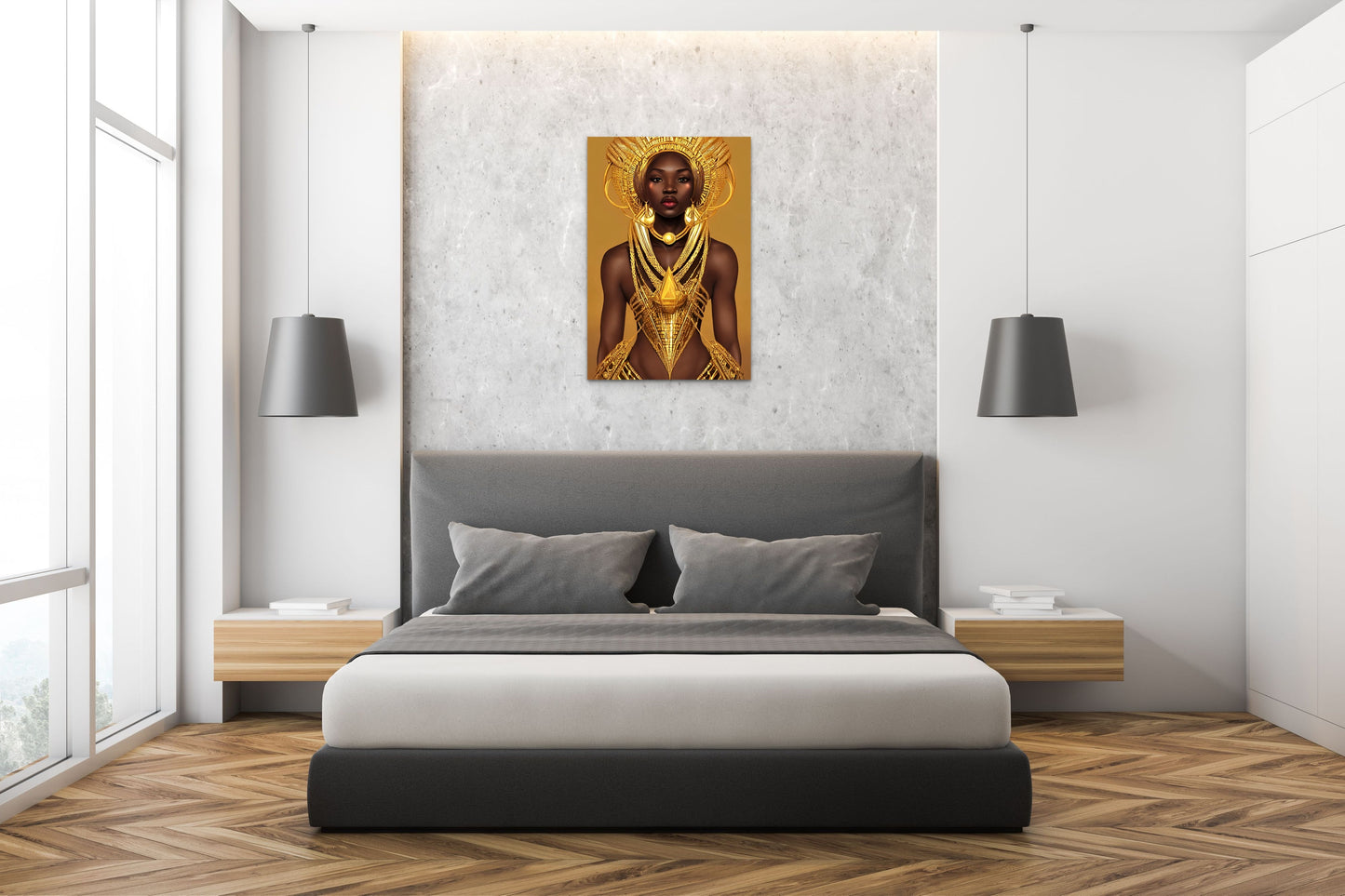 QUEEN ARMEENA, African Portrait Canvas Wall Art.