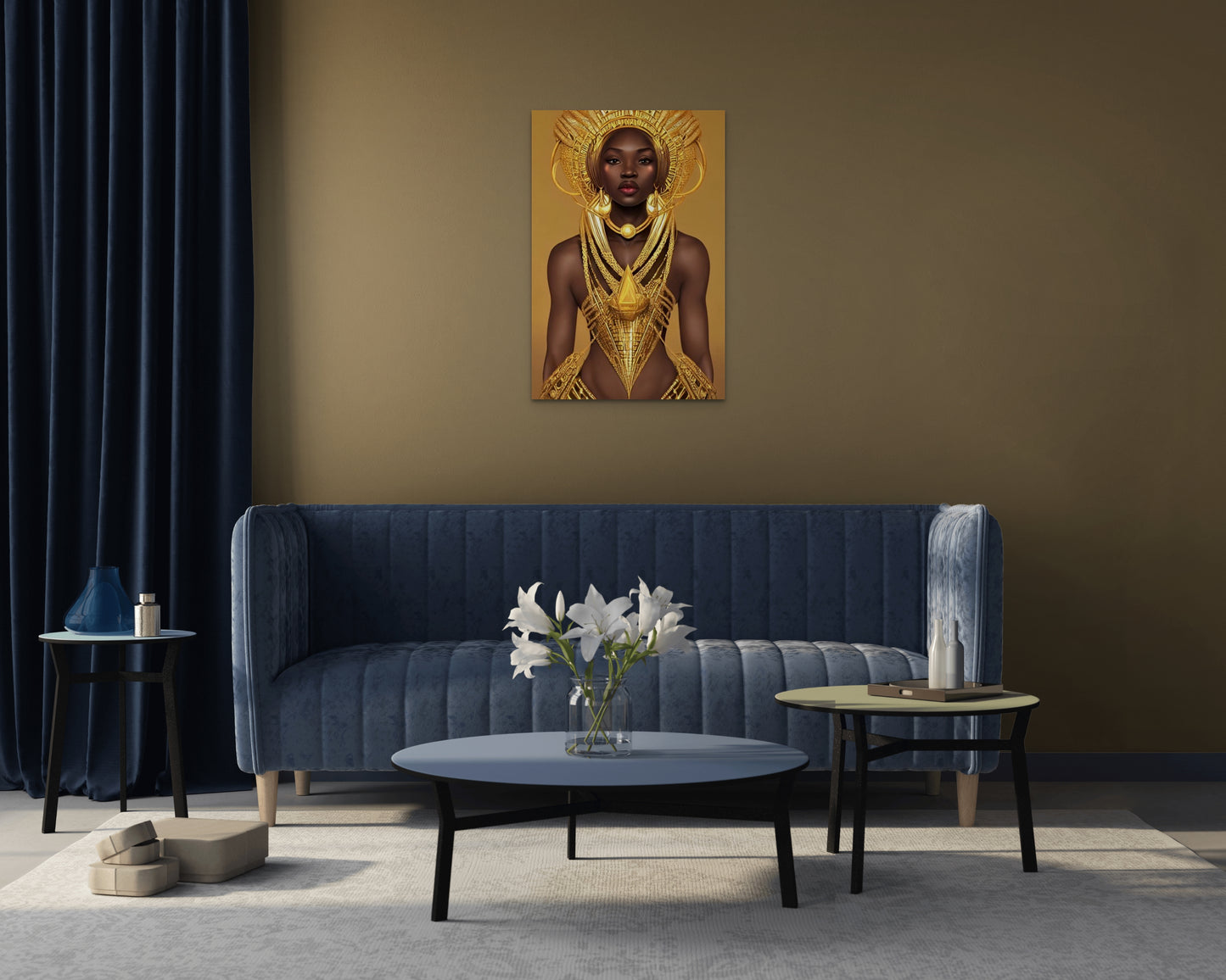 QUEEN ARMEENA, African Portrait Canvas Wall Art.