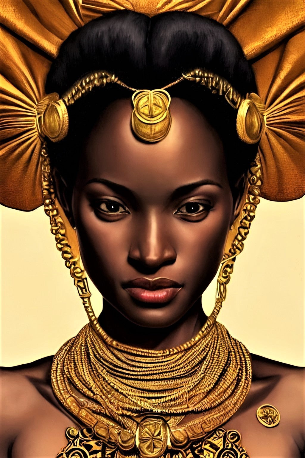 QUEEN DUVEENA, African Portrait Canvas Wall Art.