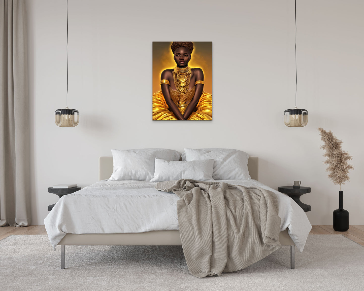 QUEEN EEYOLA, African Portrait Canvas Wall Art.