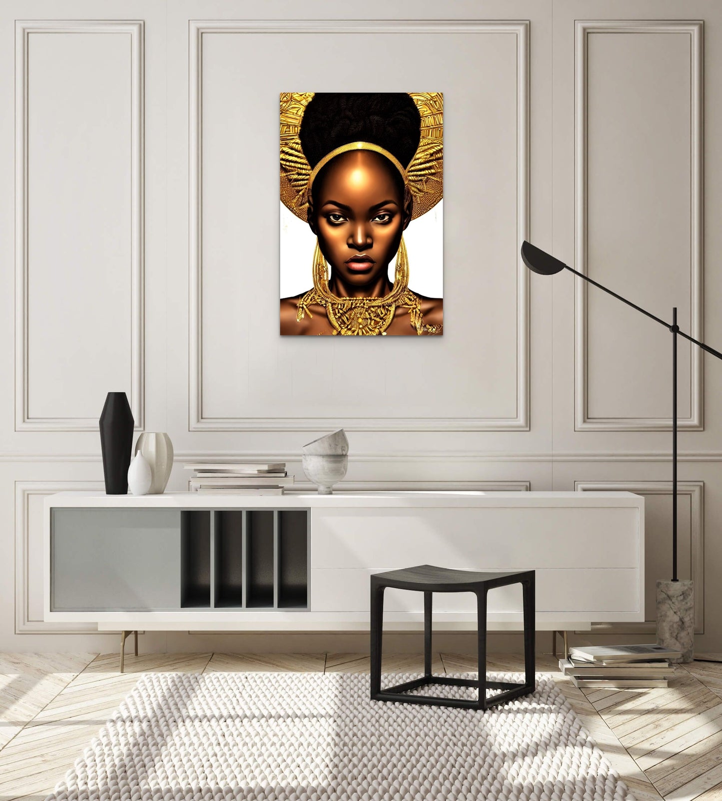 QUEEN MOORISSA, African Portrait Canvas Wall Art.
