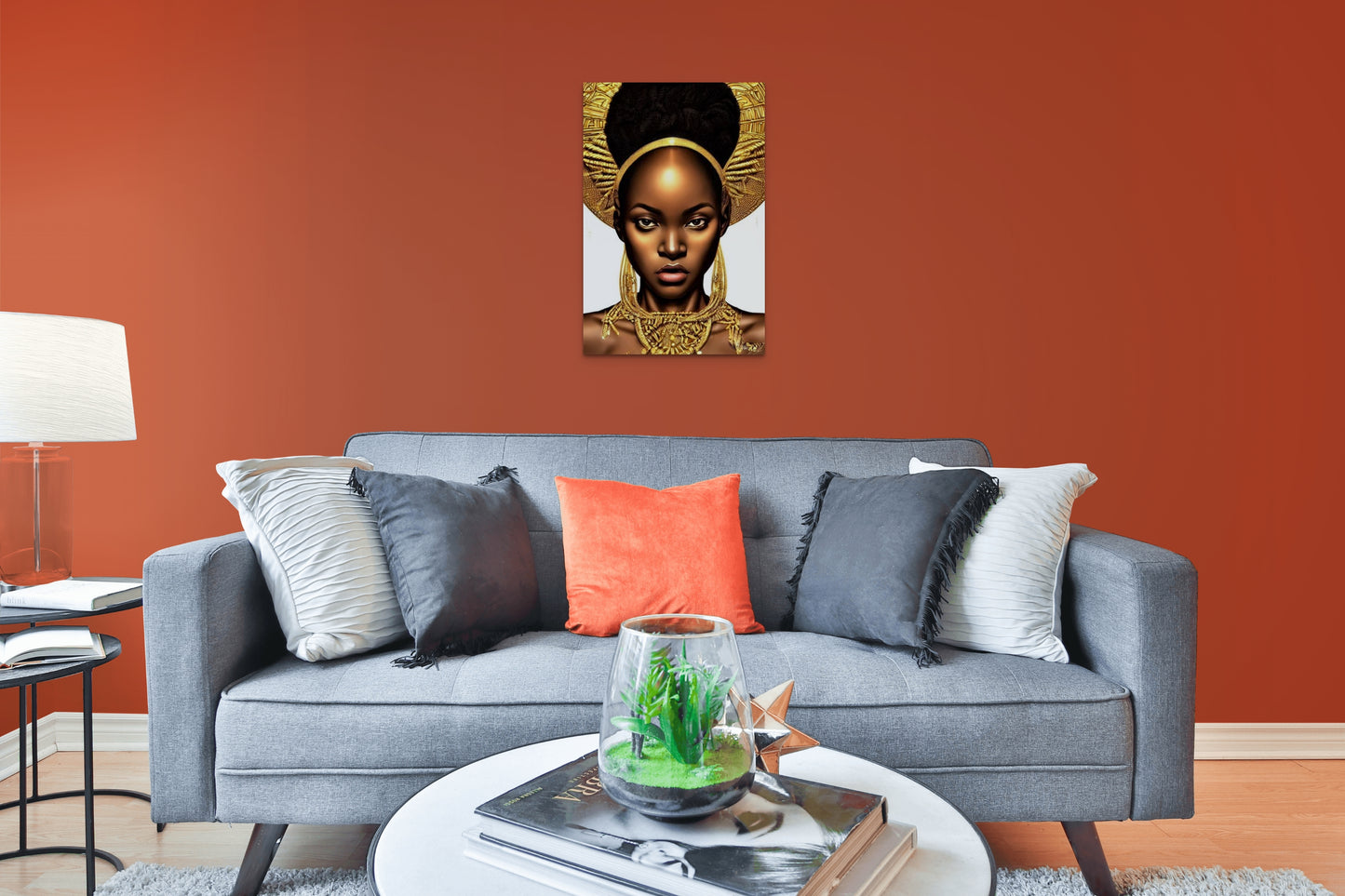 QUEEN MOORISSA, African Portrait Canvas Wall Art.