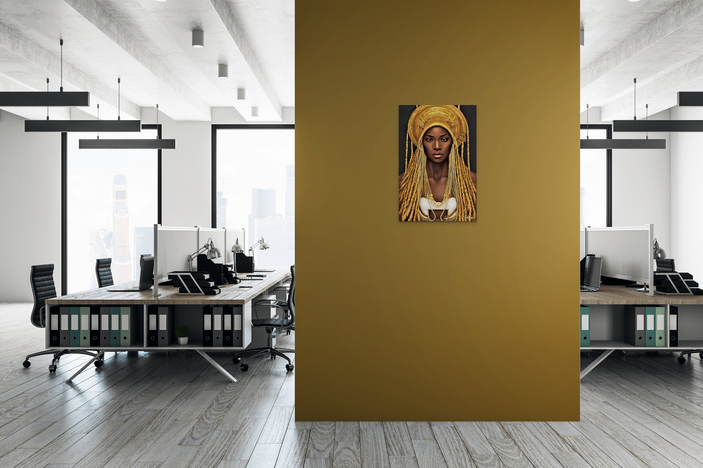 QUEEN NATANYA, African Portrait Canvas Wall Art.