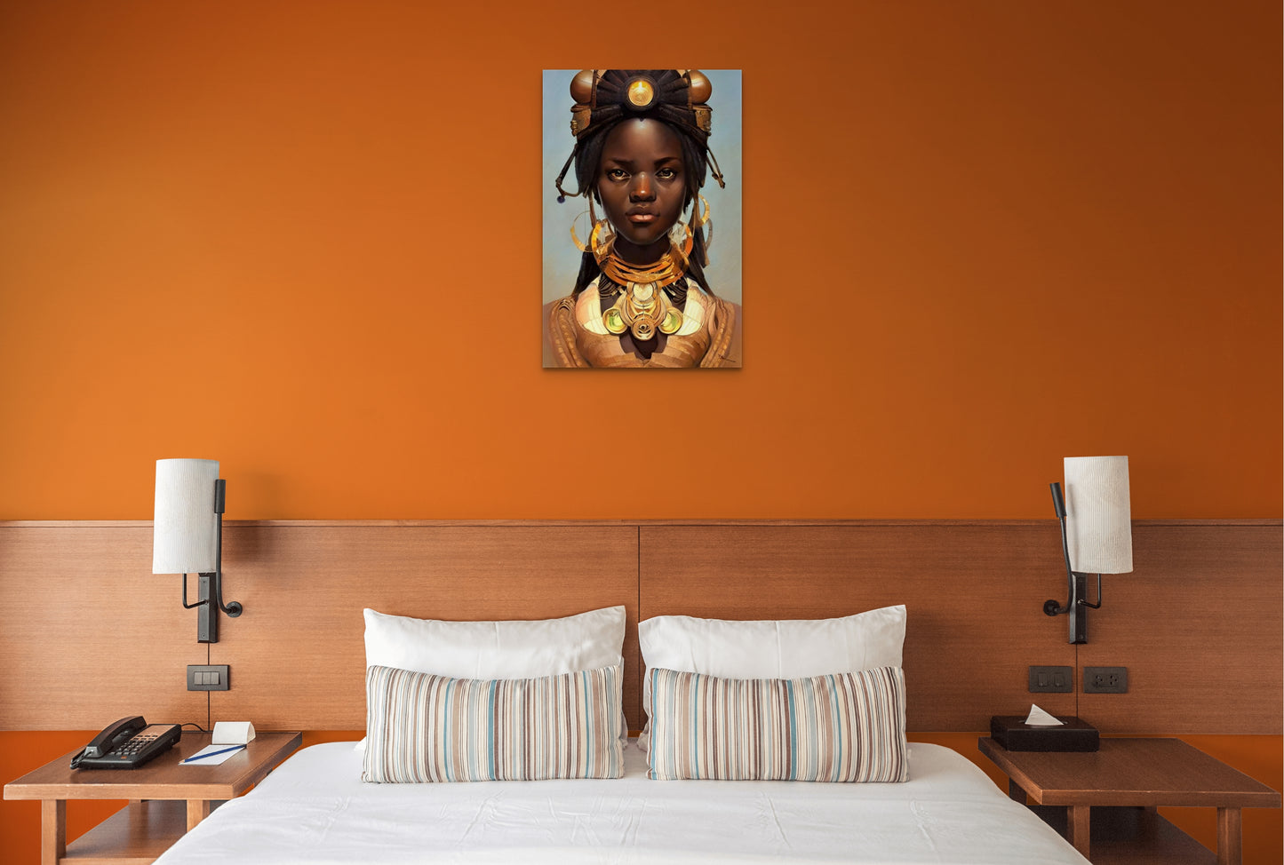 QUEEN UELLA, African Portrait Canvas Wall Art.