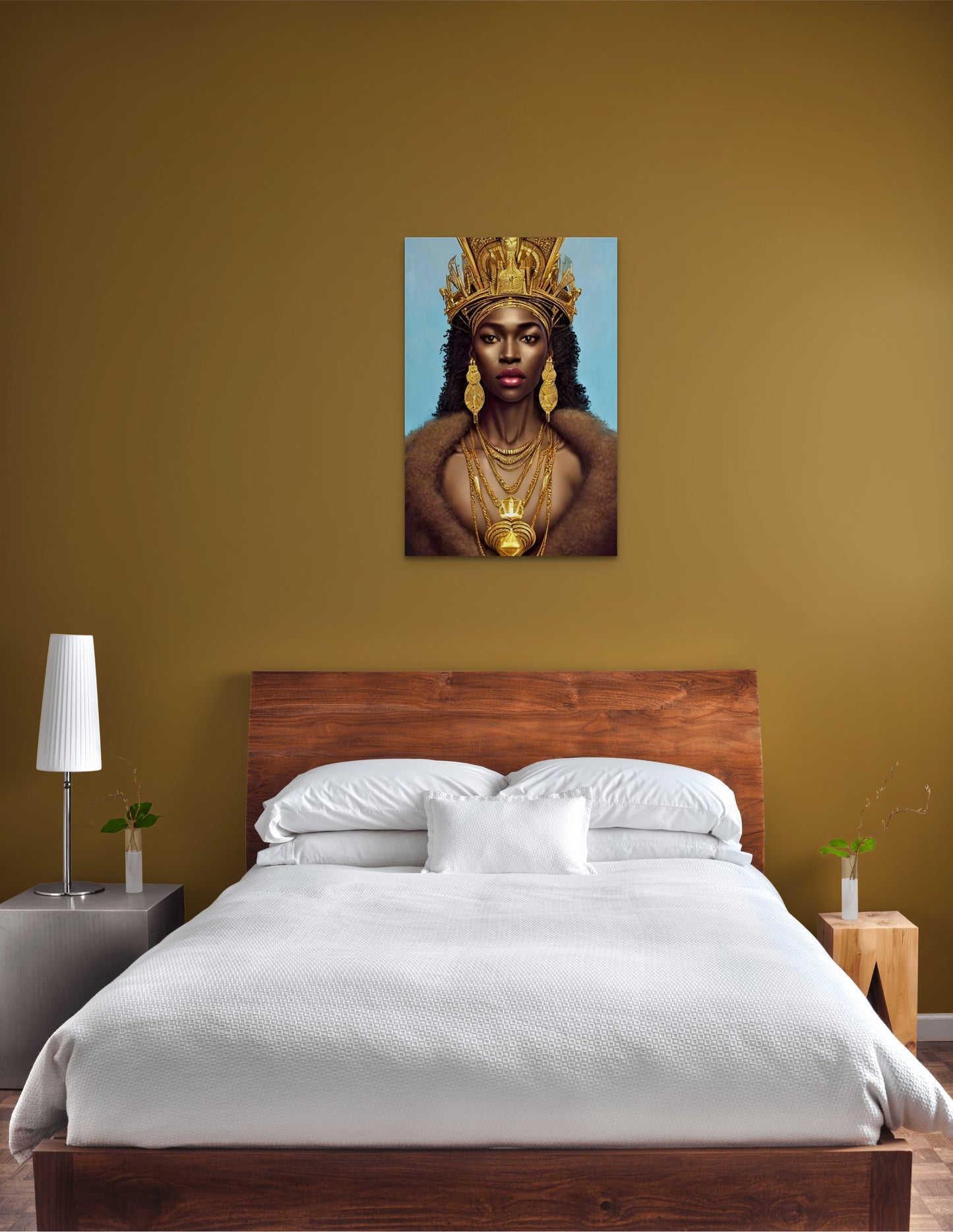 QUEEN UOLLA, African Portrait Canvas Wall Art.