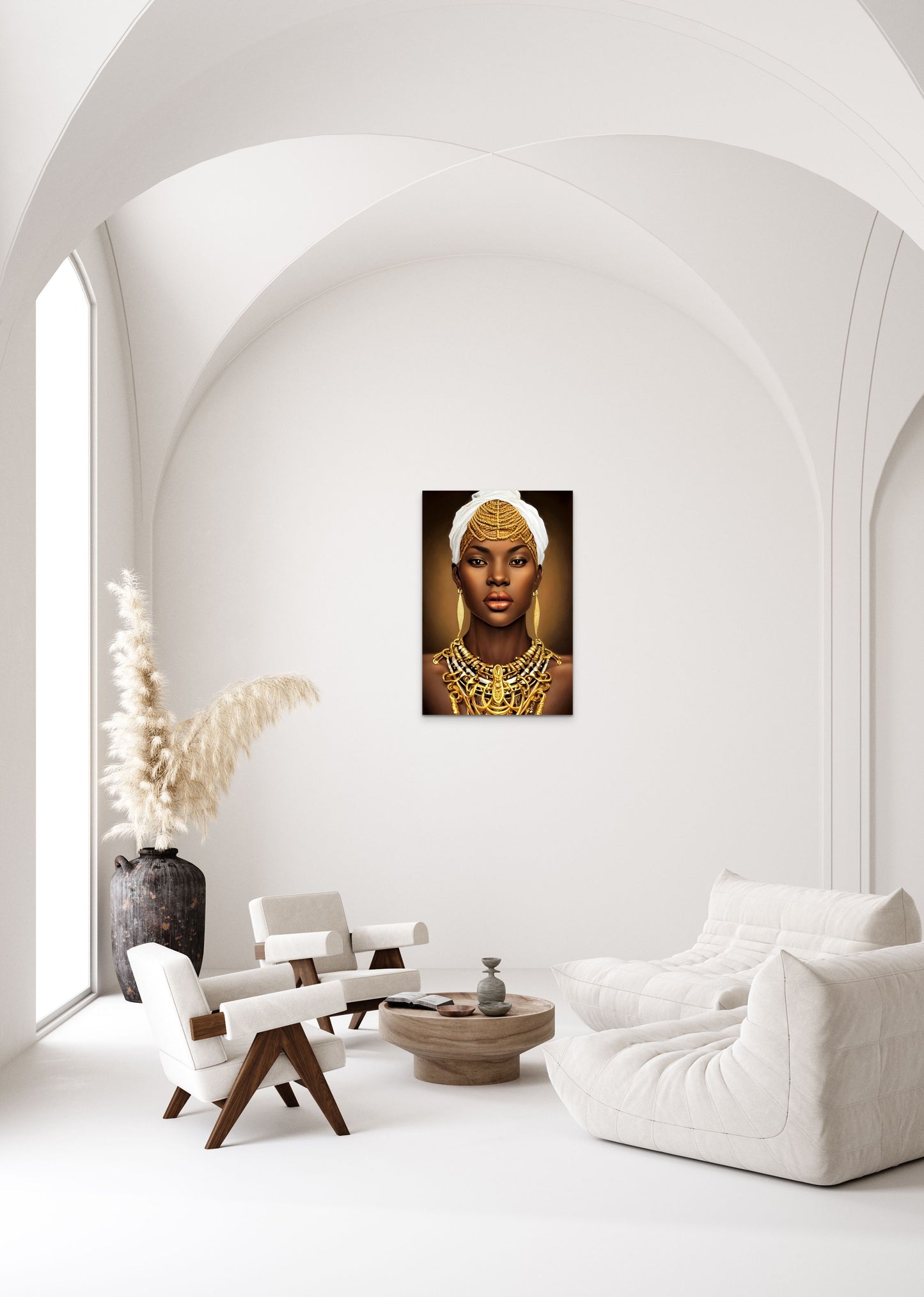 QUEEN VENETTA, African Portrait Canvas Wall Art.