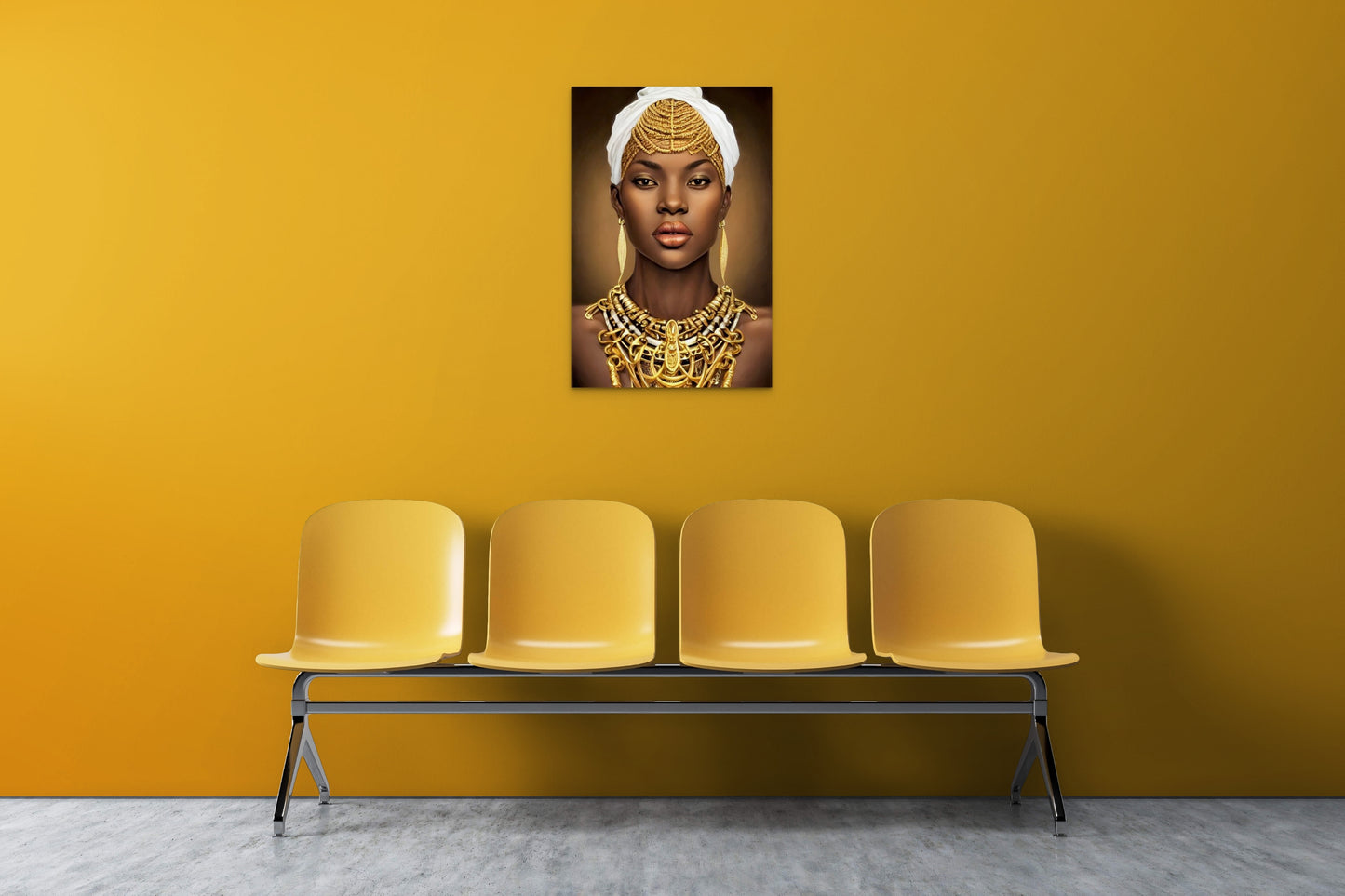 QUEEN VENETTA, African Portrait Canvas Wall Art.