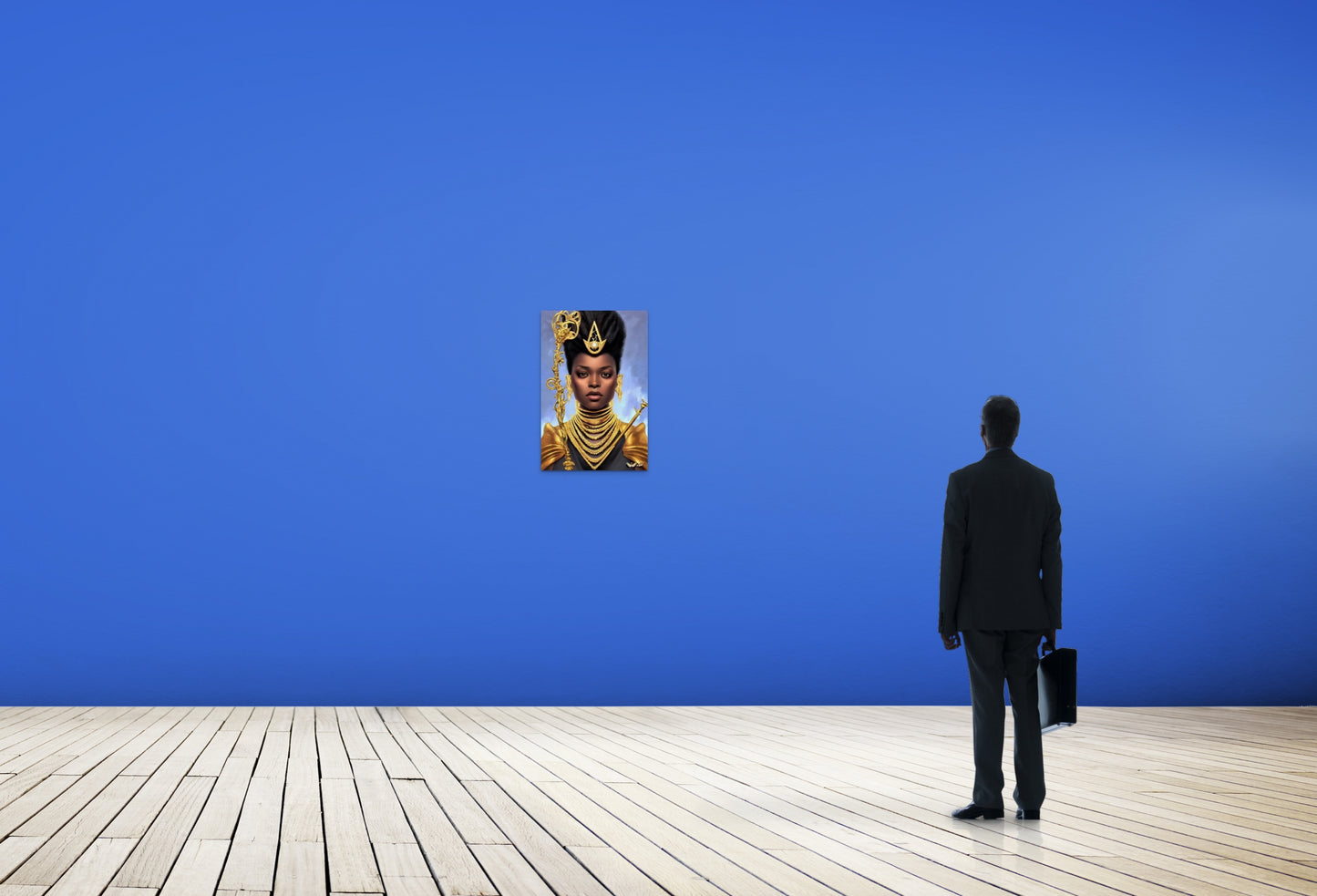 QUEEN WUBELLA, African Portrait Canvas Wall Art.