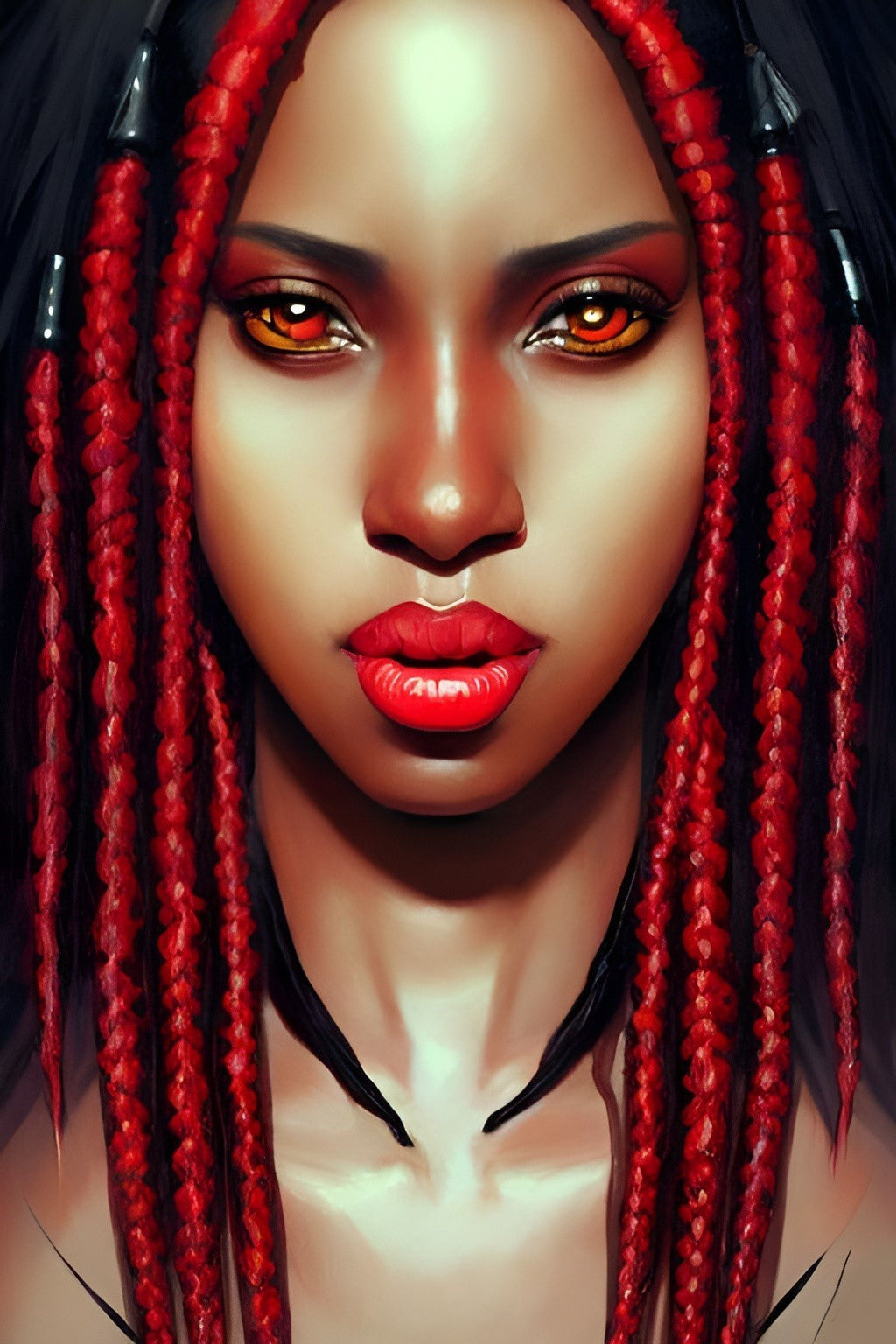 SISTREN CAMILLA, African Portrait Canvas Wall Art.