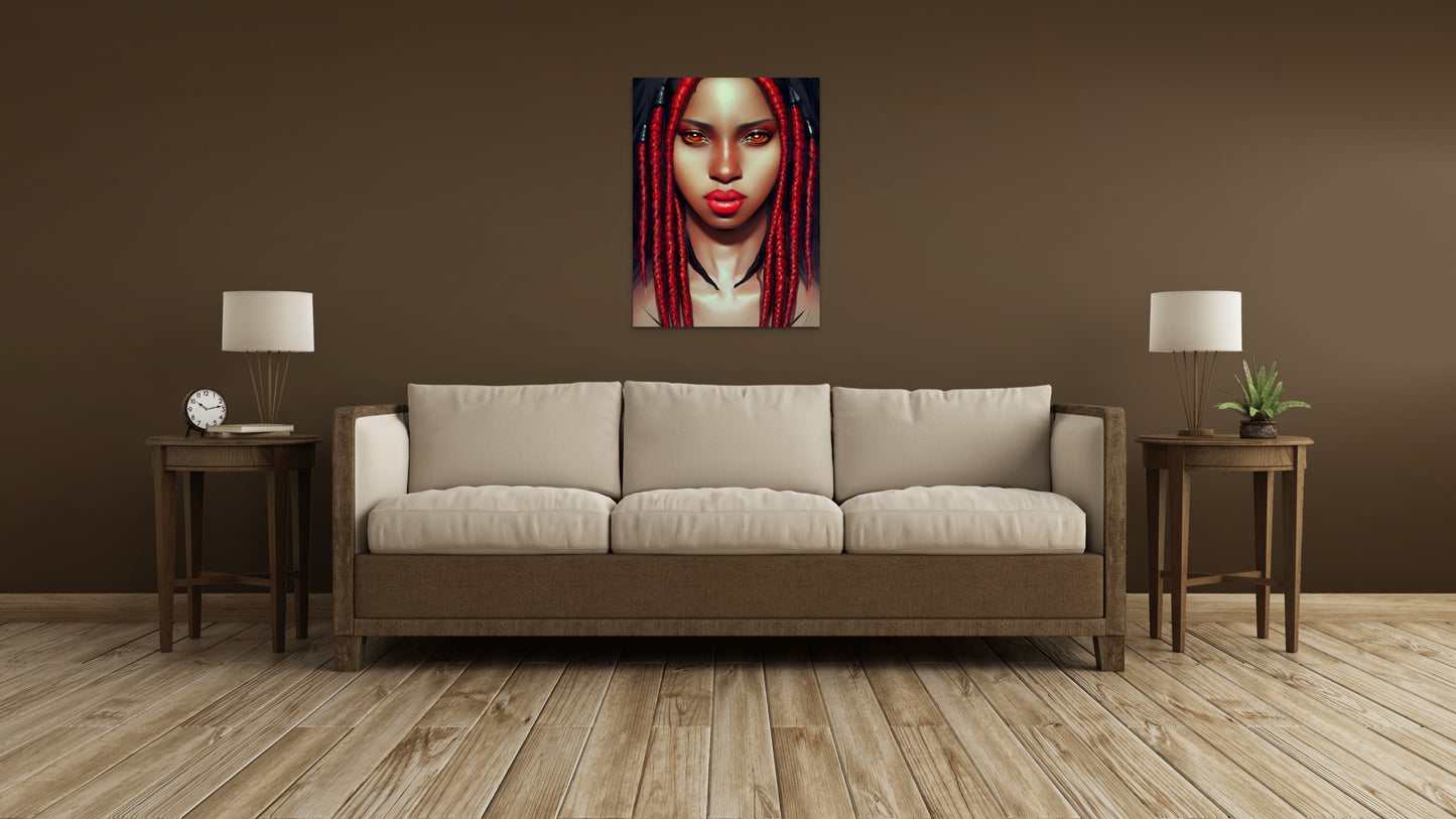 SISTREN CAMILLA, African Portrait Canvas Wall Art.