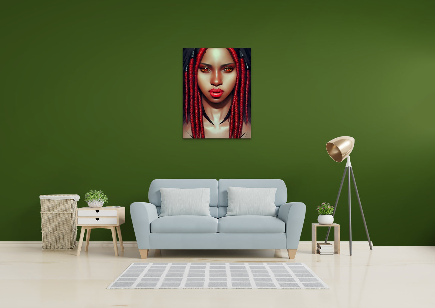 SISTREN CAMILLA, African Portrait Canvas Wall Art.