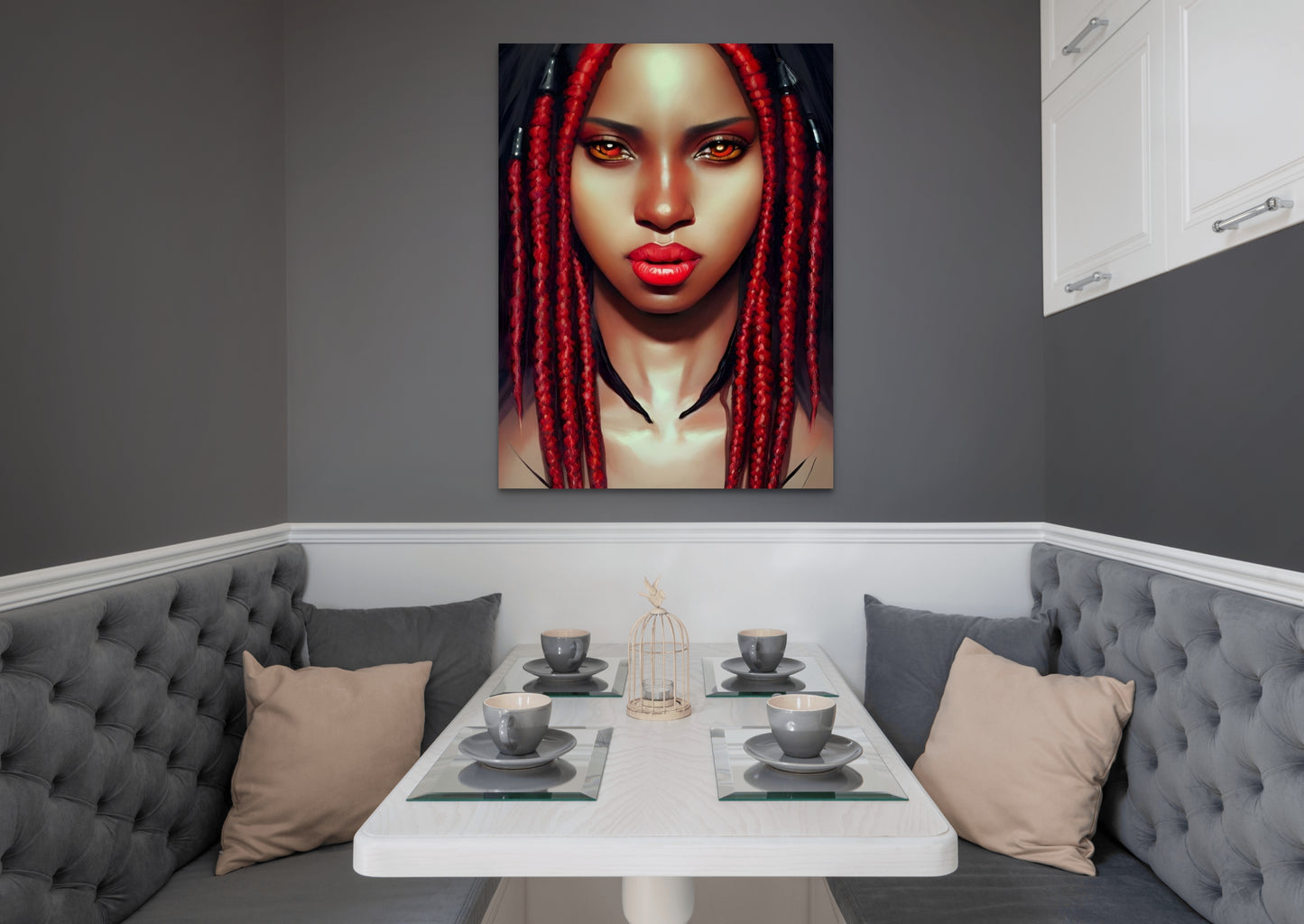 SISTREN CAMILLA, African Portrait Canvas Wall Art.