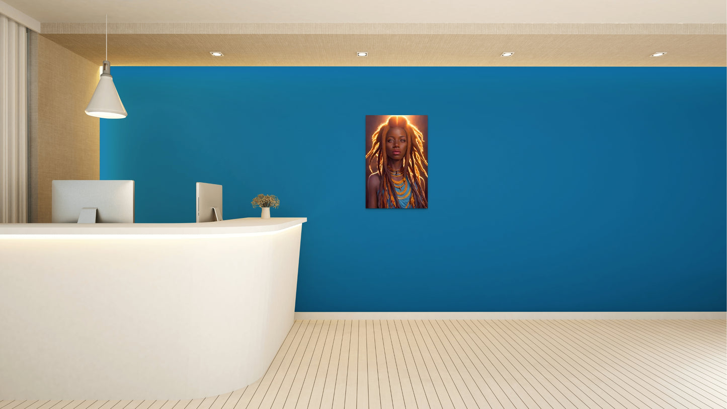 SISTREN FAHEEMA, African Portrait Canvas Wall Art.