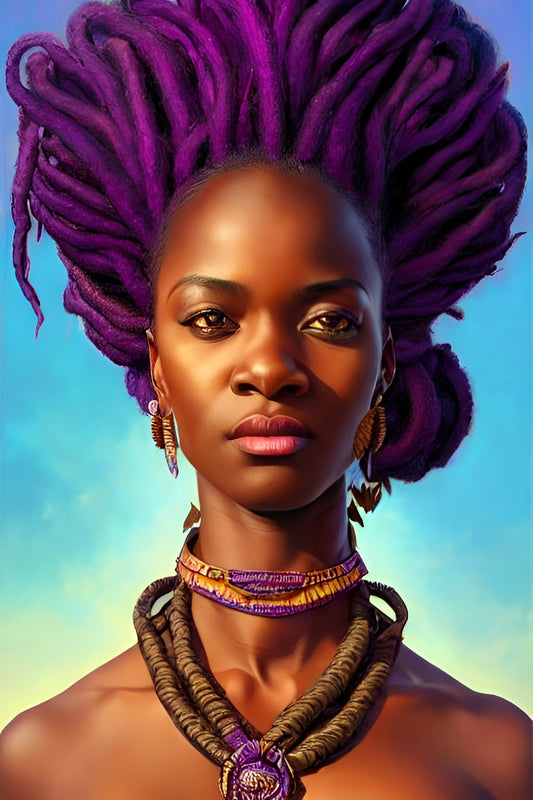 SISTREN IANNA, African Portrait Canvas Wall Art.