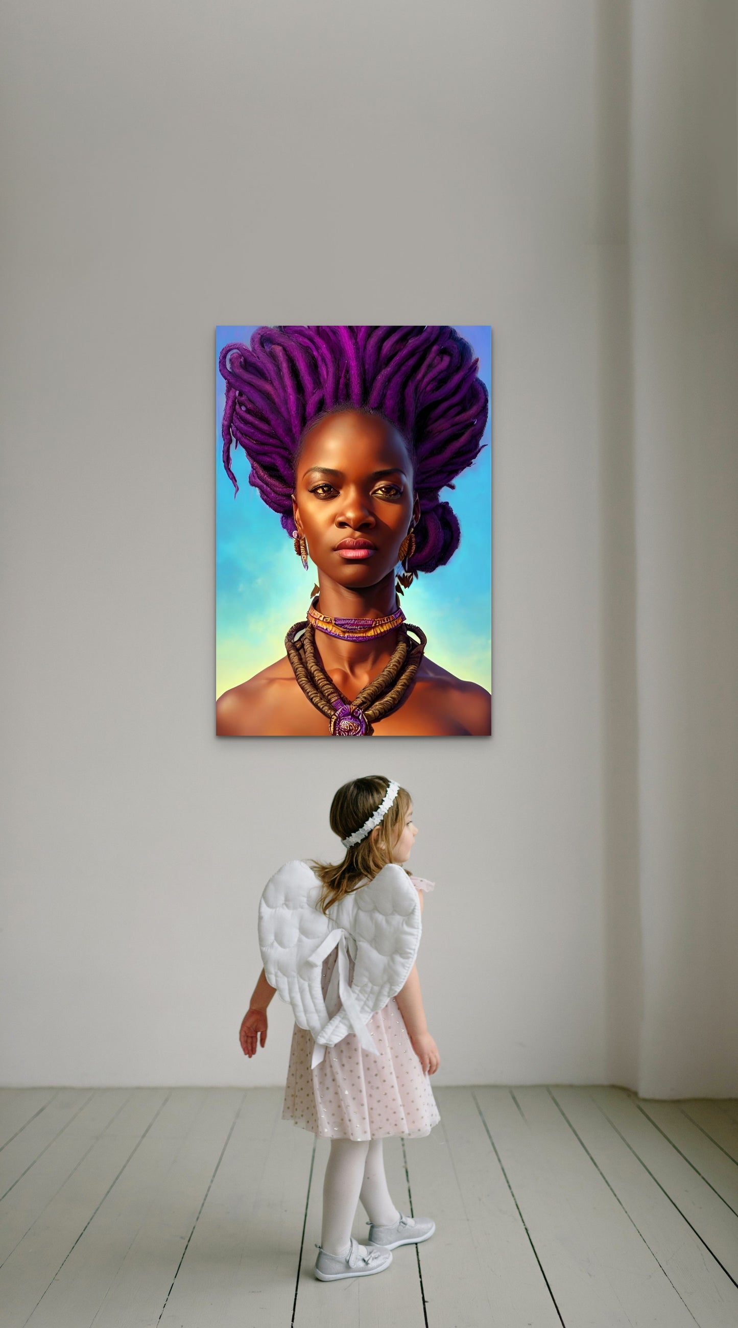 SISTREN IANNA, African Portrait Canvas Wall Art.