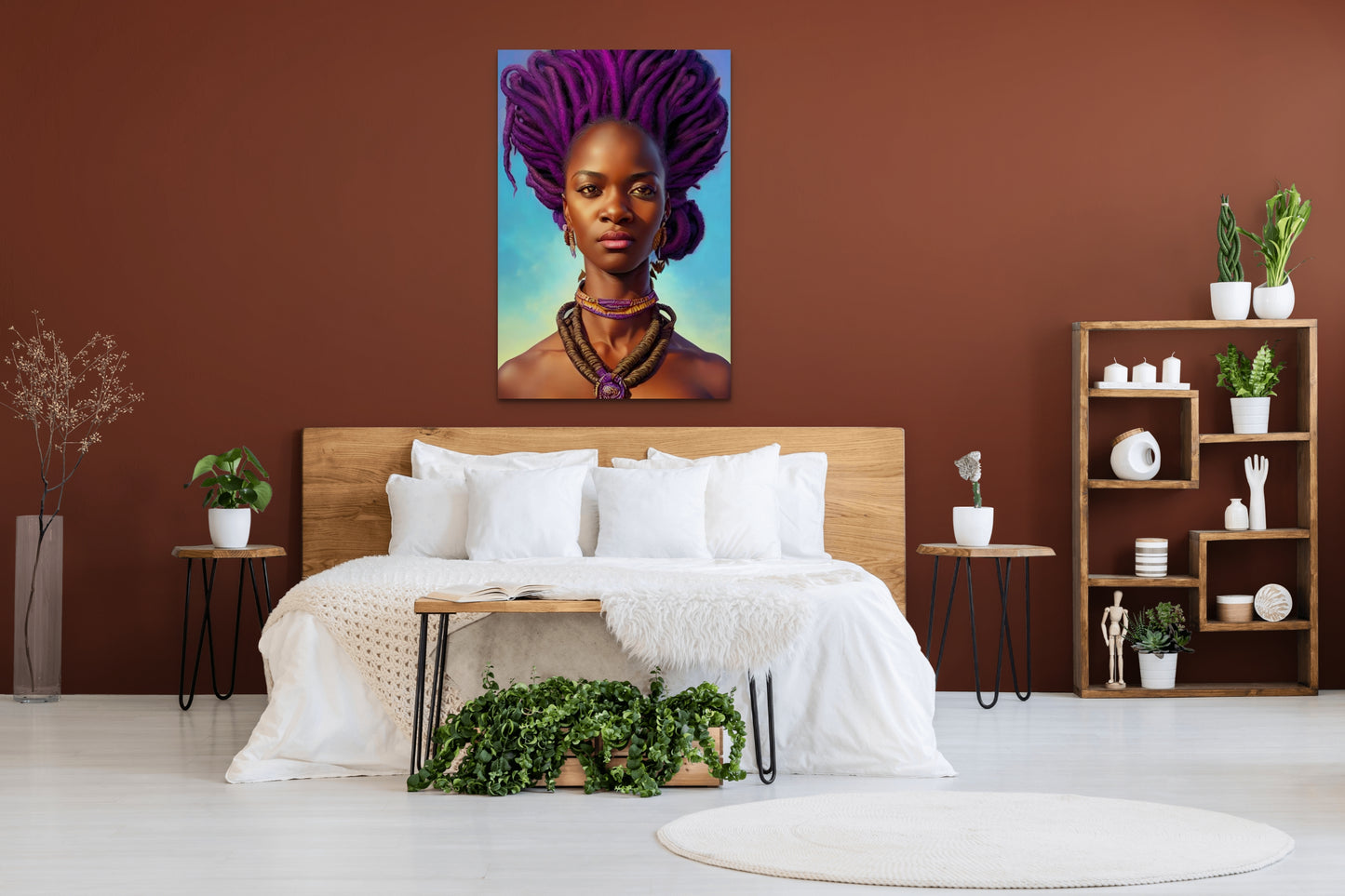 SISTREN IANNA, African Portrait Canvas Wall Art.