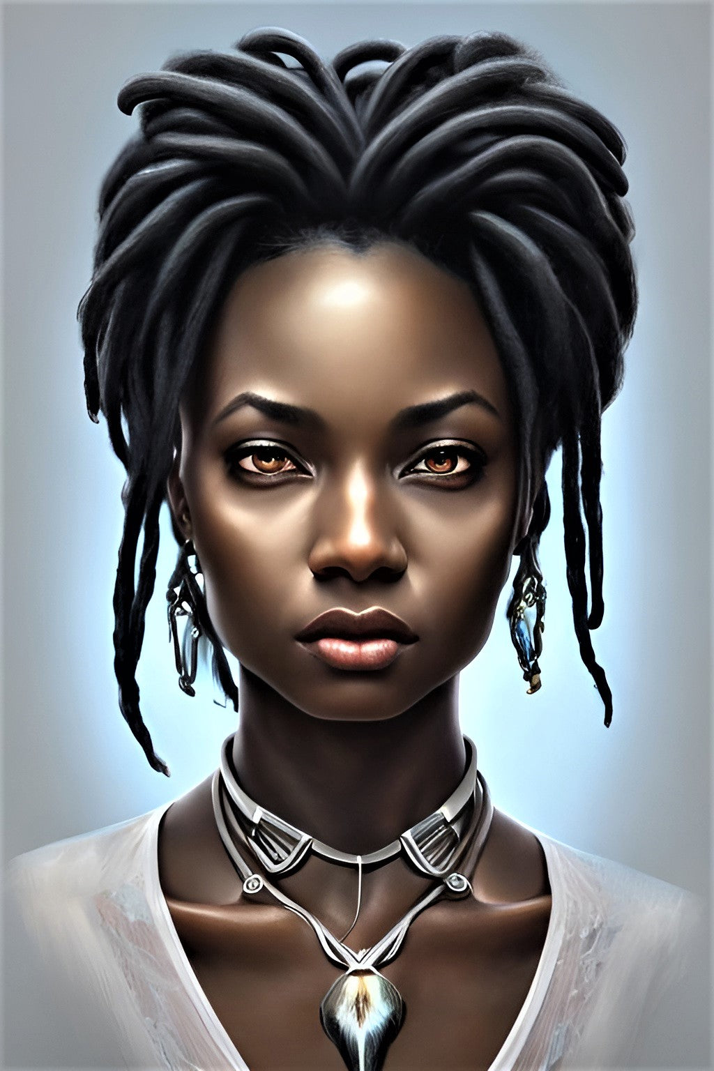 SISTREN JUWANNA, African Portrait Canvas Wall Art.