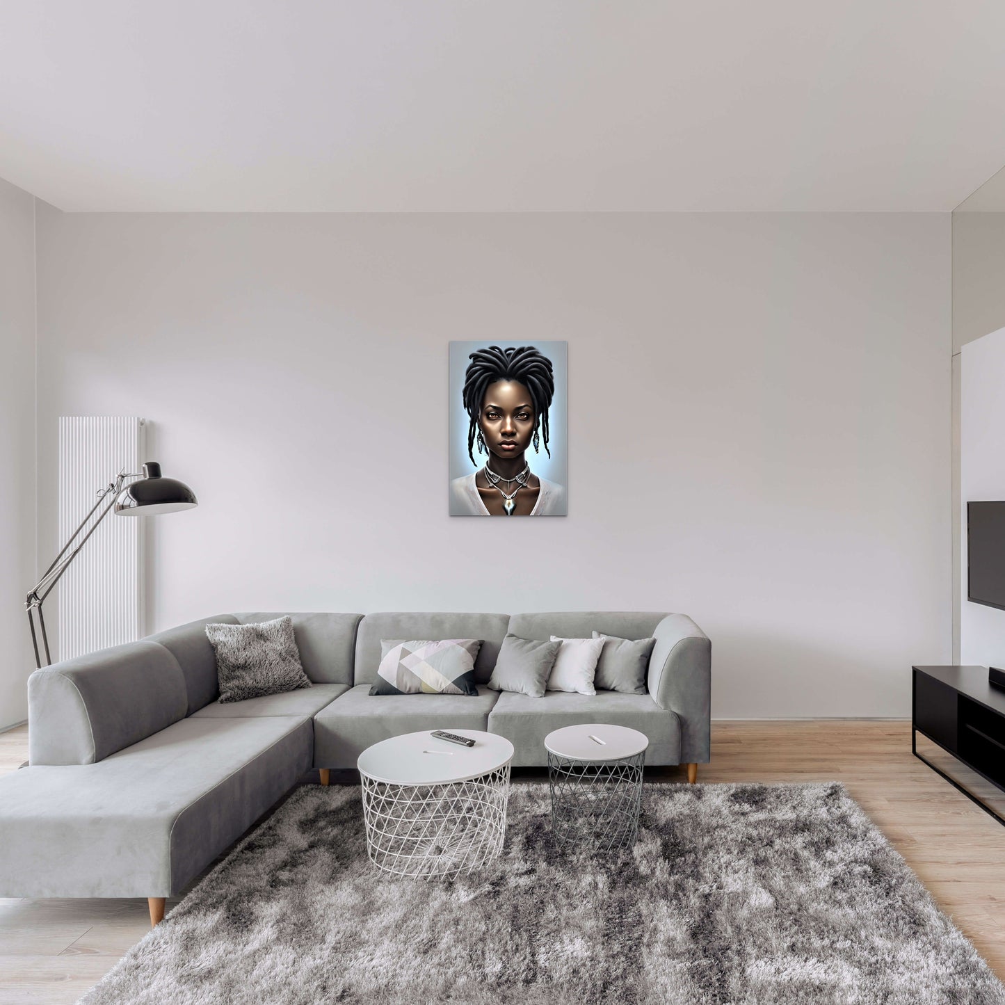 SISTREN JUWANNA, African Portrait Canvas Wall Art.