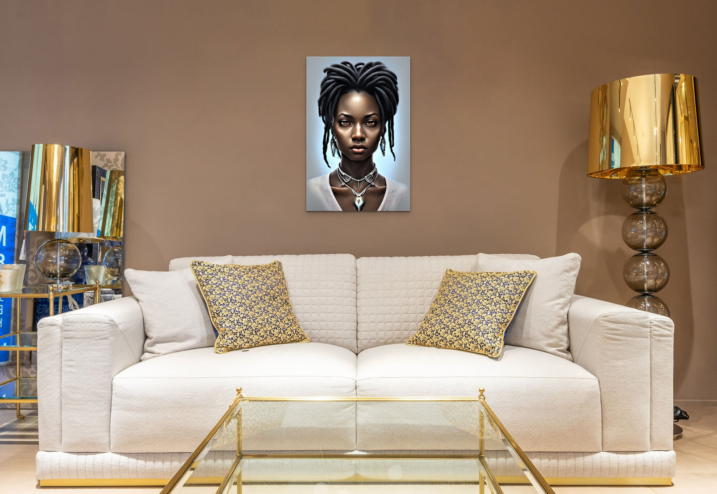 SISTREN JUWANNA, African Portrait Canvas Wall Art.