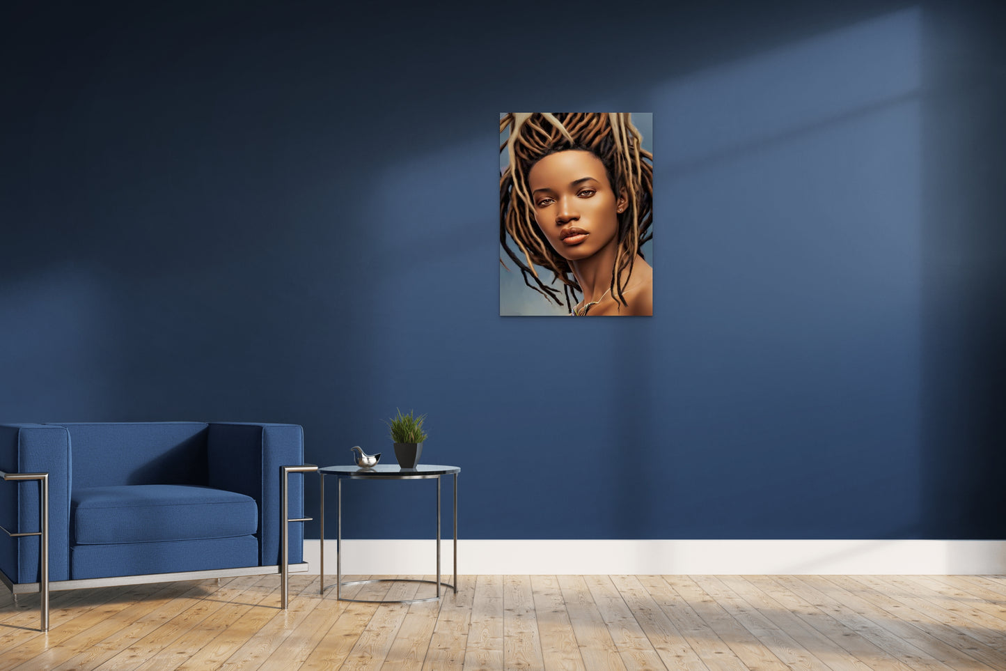 SISTREN MADAFNEE, African Portrait Canvas Wall Art.