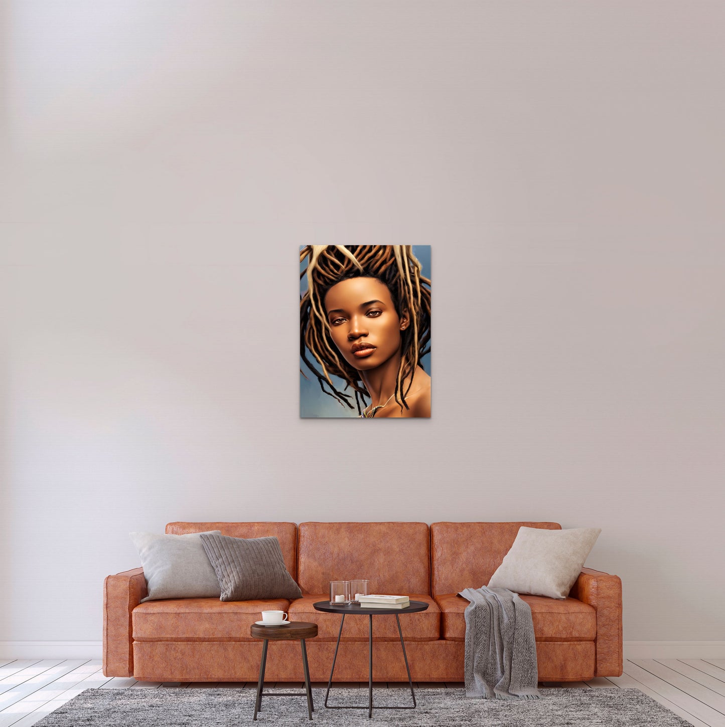 SISTREN MADAFNEE, African Portrait Canvas Wall Art.