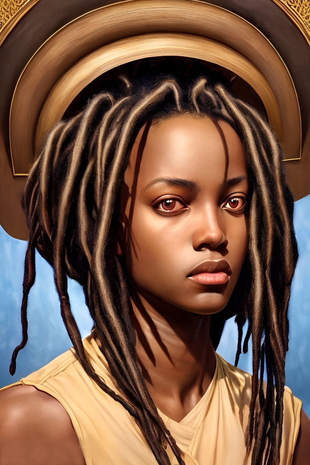 SISTREN PENELLA, African Portrait Canvas Wall Art.