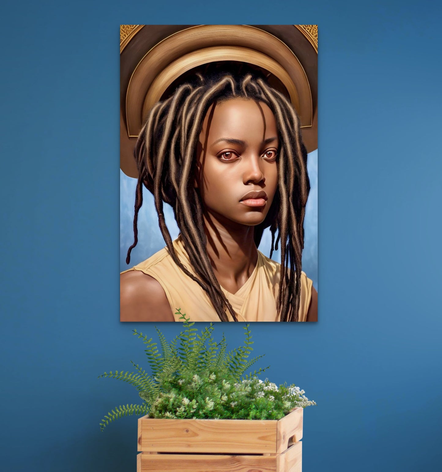 SISTREN PENELLA, African Portrait Canvas Wall Art.