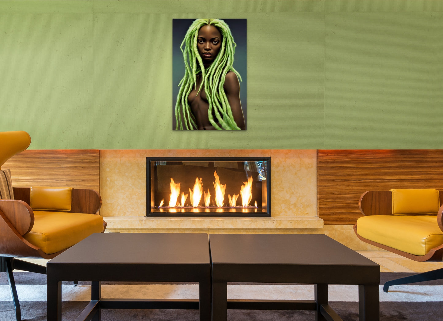 SISTREN QUAVA, African Portrait Canvas Wall Art.