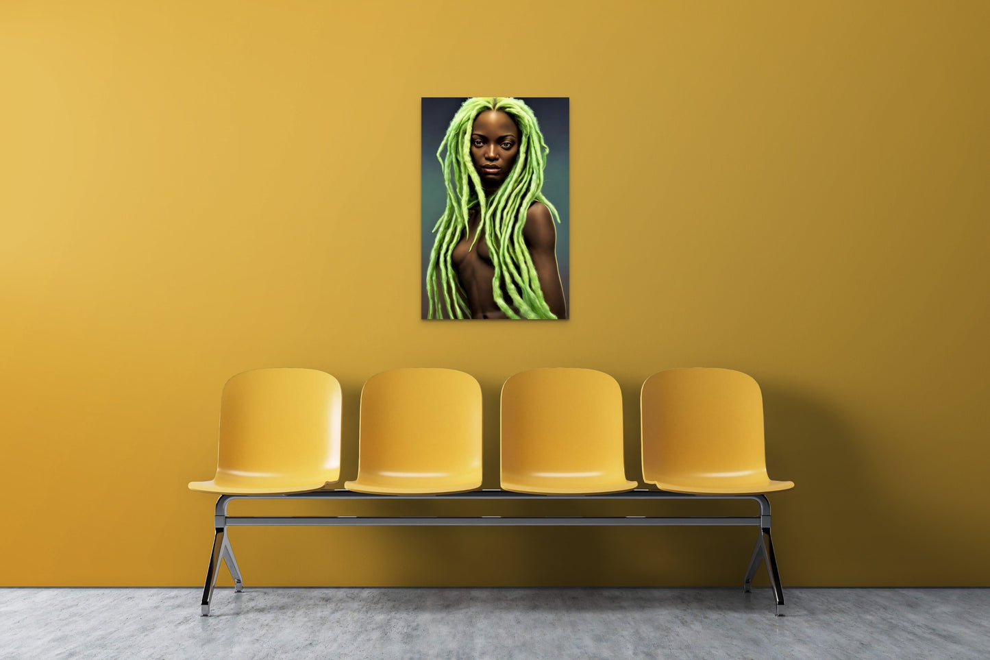 SISTREN QUAVA, African Portrait Canvas Wall Art.