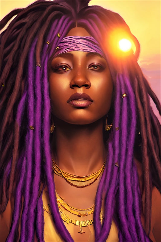 SISTREN SUEWATHAA, African Portrait Canvas Wall Art.