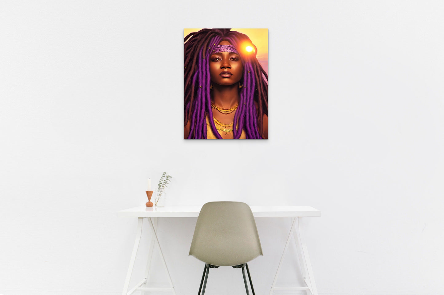 SISTREN SUEWATHAA, African Portrait Canvas Wall Art.