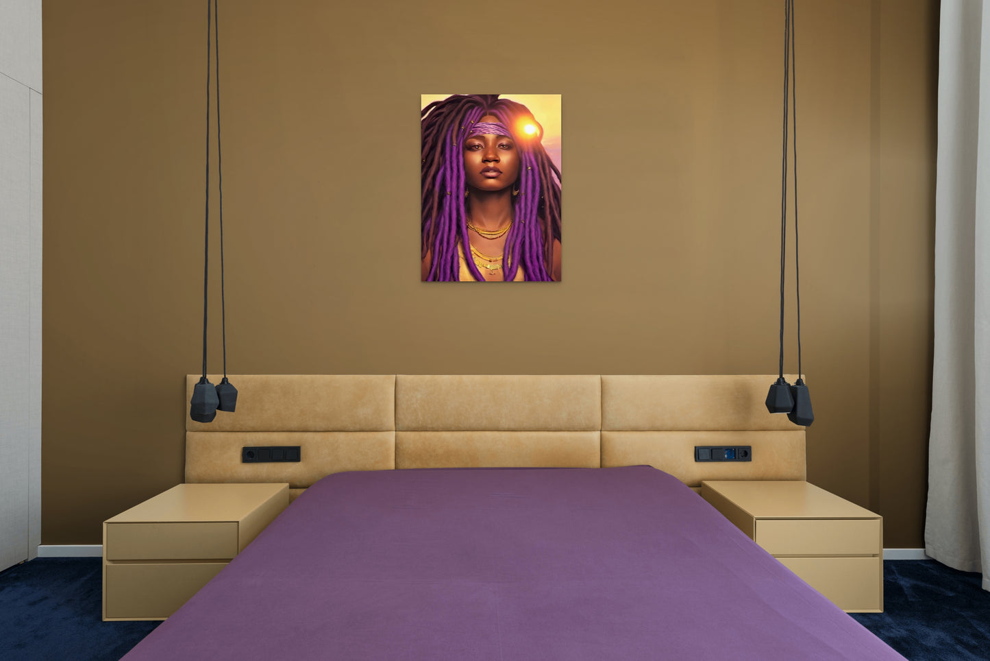 SISTREN SUEWATHAA, African Portrait Canvas Wall Art.