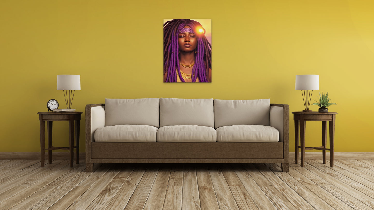 SISTREN SUEWATHAA, African Portrait Canvas Wall Art.