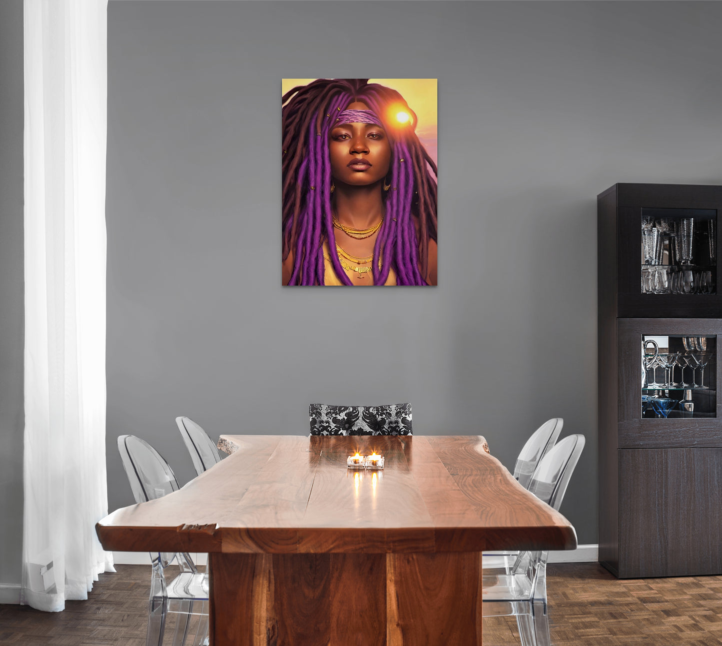 SISTREN SUEWATHAA, African Portrait Canvas Wall Art.