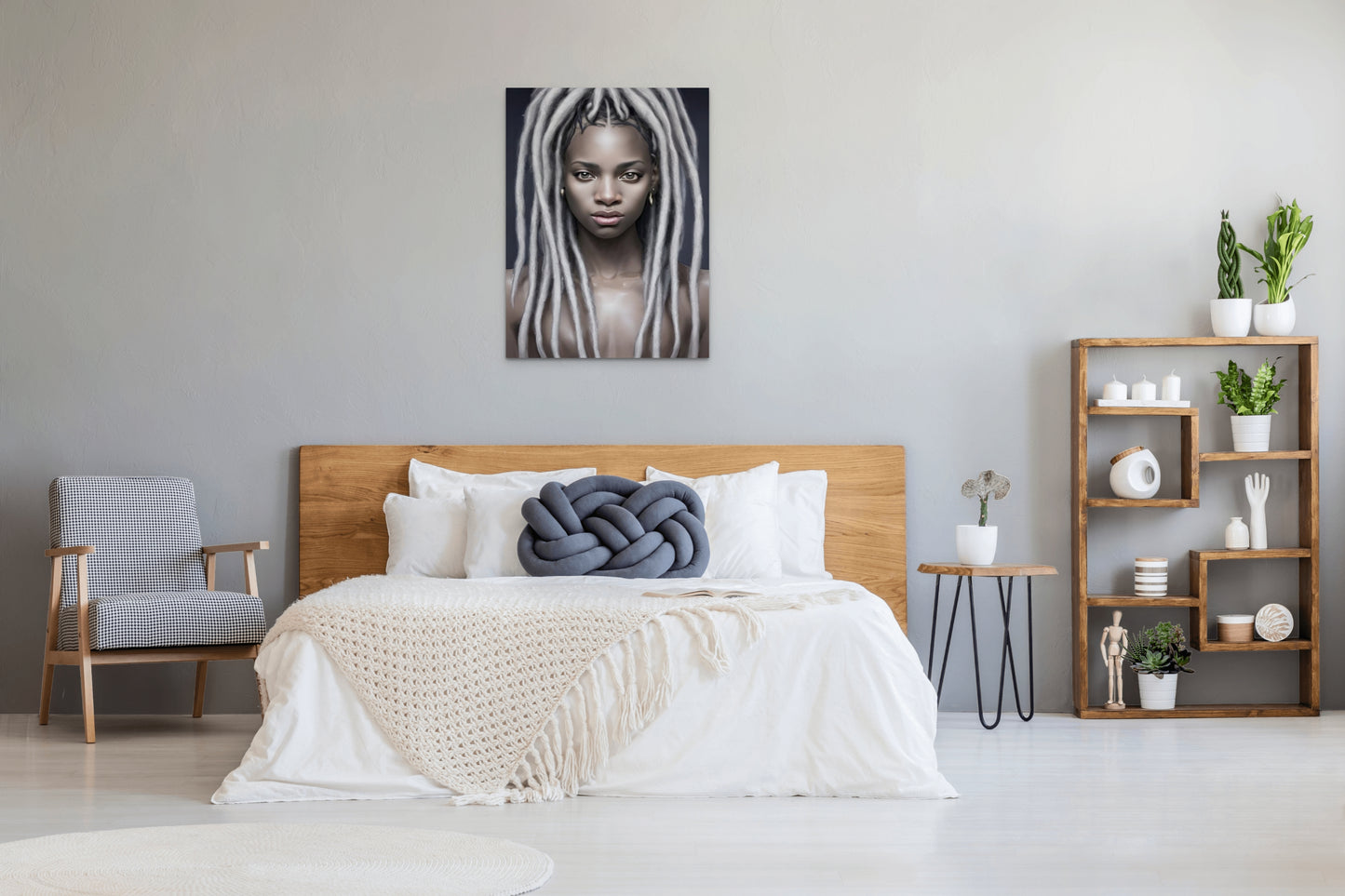 SISTREN THYLA, African Portrait Canvas Wall Art.