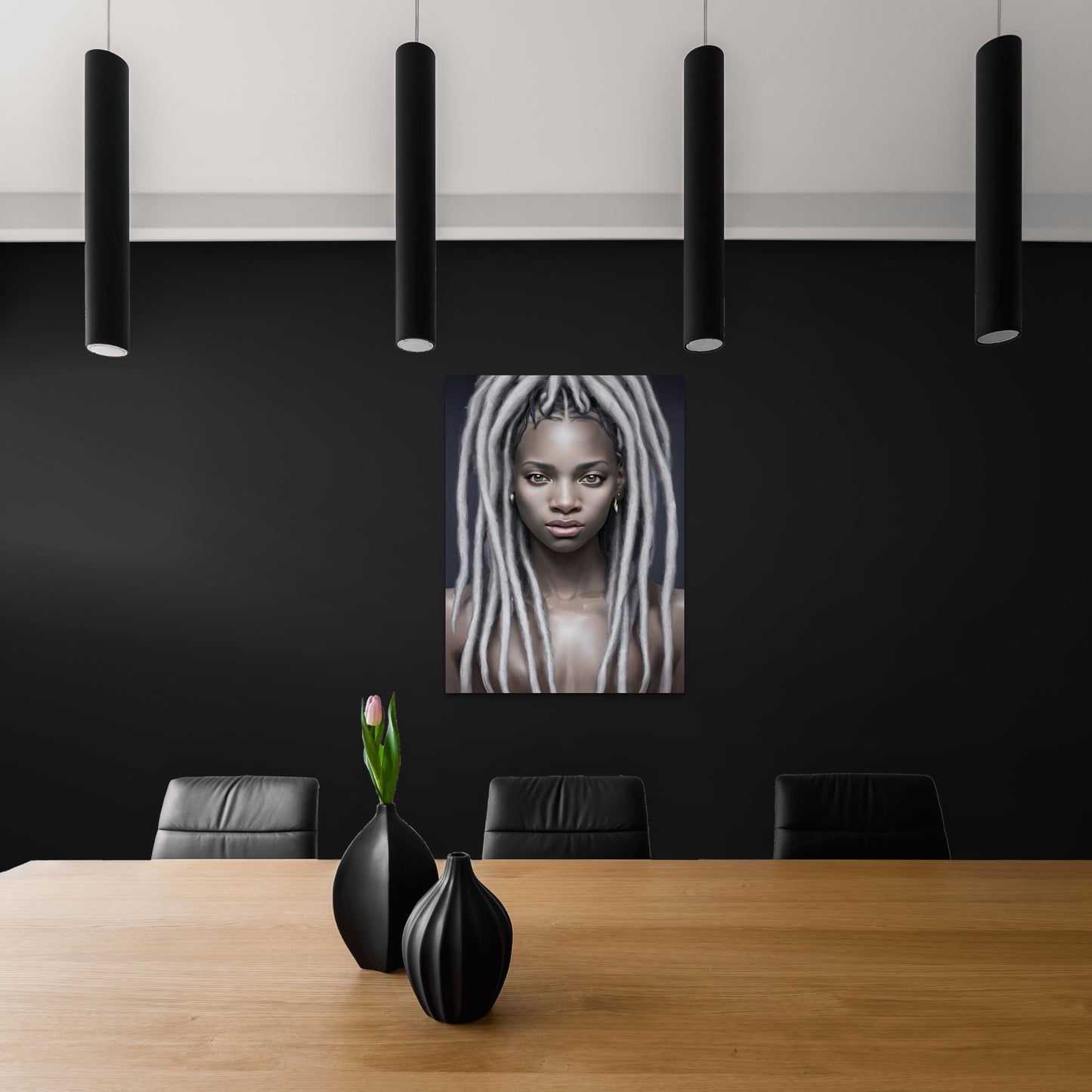 SISTREN THYLA, African Portrait Canvas Wall Art.