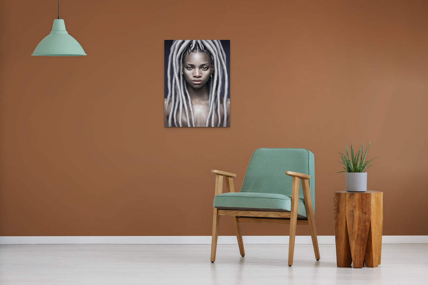 SISTREN THYLA, African Portrait Canvas Wall Art.