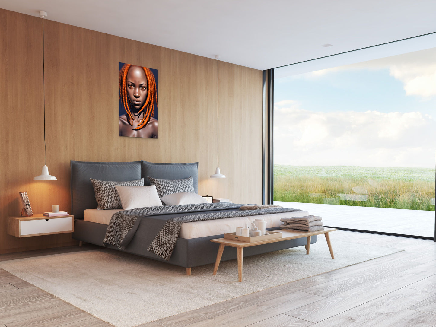 SISTREN VONSHONNA, African Portrait Canvas Wall Art.